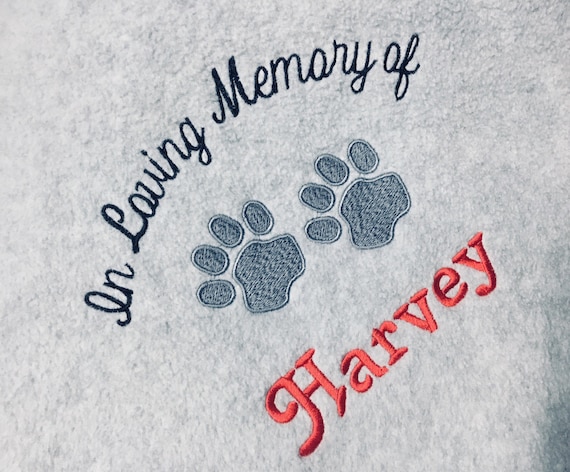 Loss of a Pet gifts, Personalized Pet Memory Blanket, loss of a dog, Memorial blanket for pets, memory dog blanket
