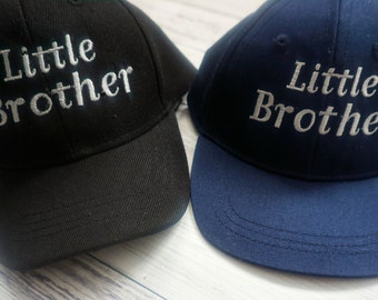 Infant Baseball caps, Toddler Baseball caps, Little brother, Big brother, Personalized All Ages baseball cap, price per cap.