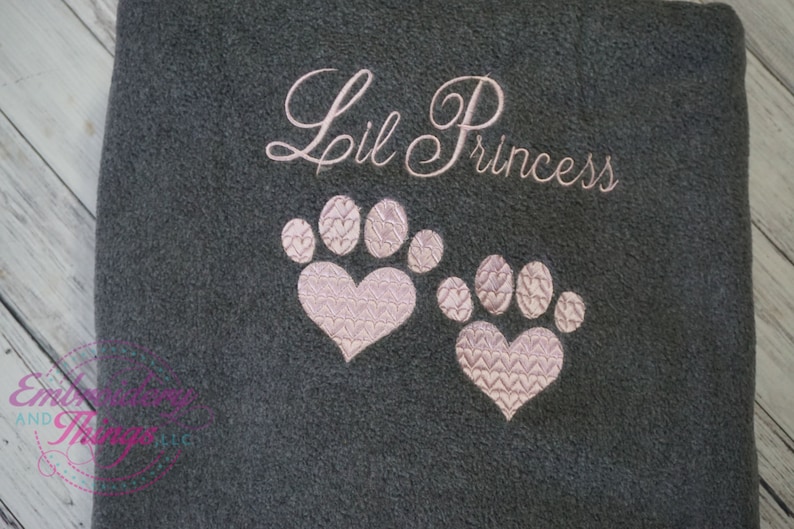 Personalized Dog or Cat Blankets Large size for you and your pet to snuggle, or for large size dog image 2