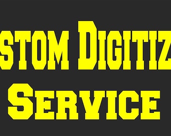 Digitizing Service for your own logo on items