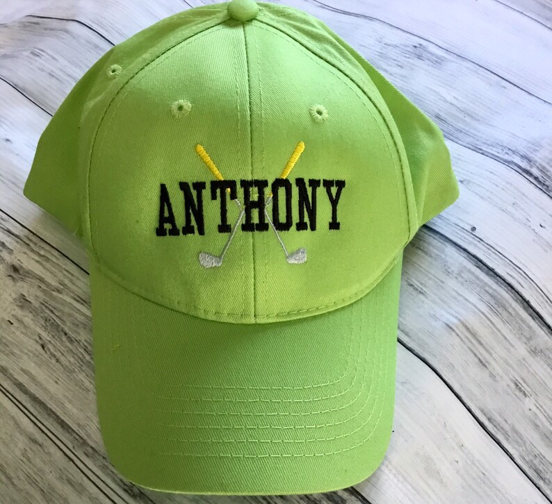 Youth Personalized Golf Baseball Cap Kids Hats Infant Etsy