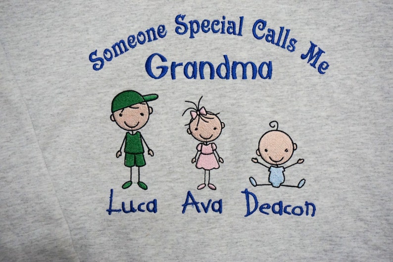 Grandma Sweatshirt personalized with grandkids names, Personalized Sweatshirt for Grandma, Mom's, Aunt, Sisters, name is changable. image 4