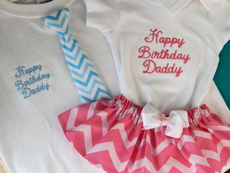 Fathers Day Personalized Baby Girl Outfit With Skirt & BOW I Etsy