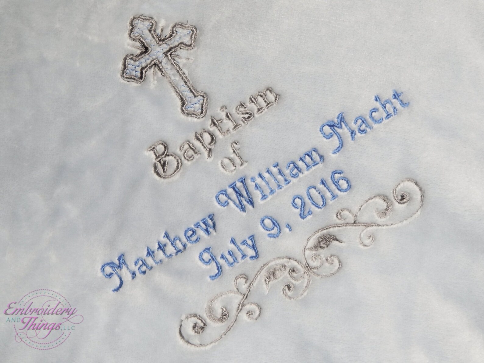 Christening Blanket Baptism Boys' Blanket Birth Etsy