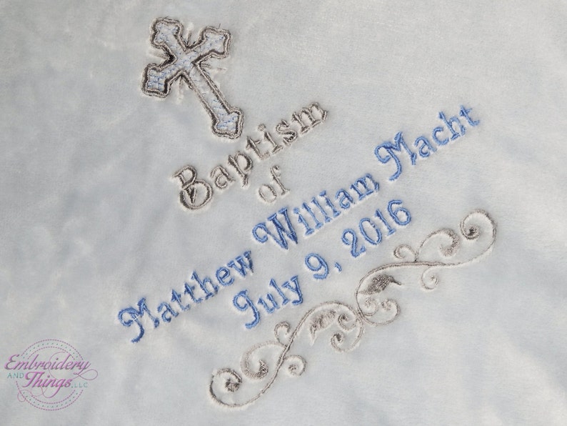 Christening Blanket Baptism Boys' Blanket Birth Etsy