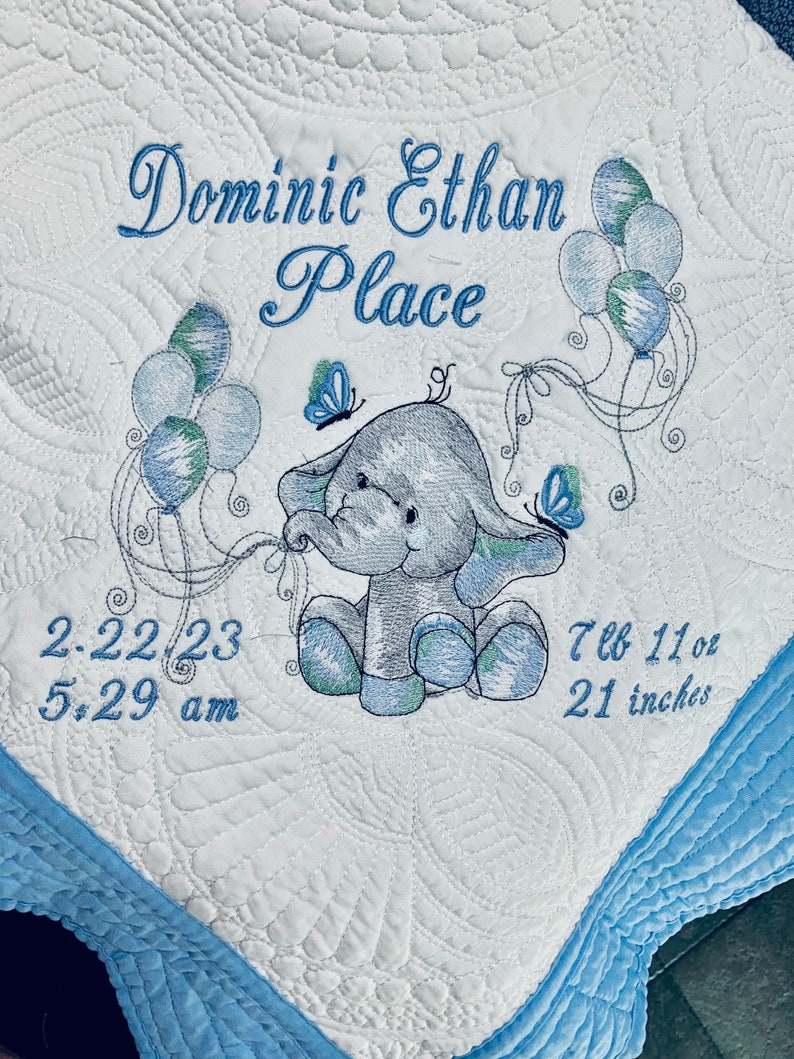 Heirloom Baby Memorial Quilt Memorial Baby Gifts Elephant Etsy