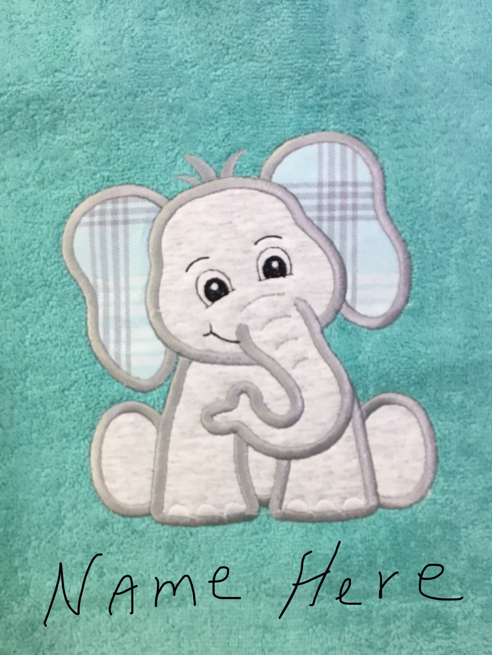 Elephant Bath Towel Personalized Kids Bath Towels in Baby Etsy