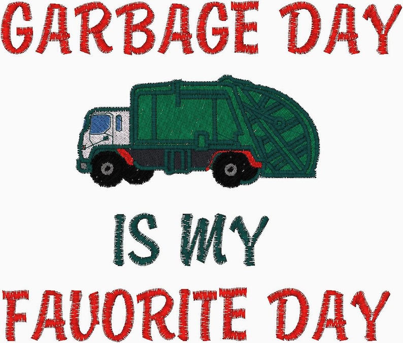 Garbage Truck Toddlers Shirts Garbage Day is My Favorite Etsy