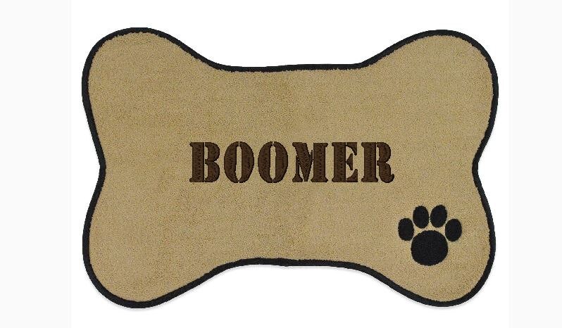 GoTags Dog Food Mat, Personalized