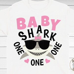 Baby Shark shirts for boys or Girls, Birthday baby shark t-shirts, image 8