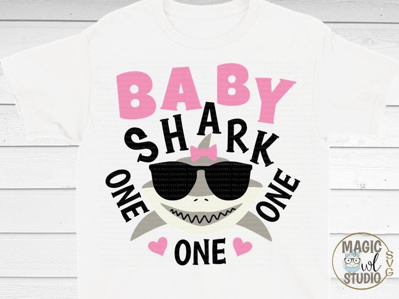 Baby Shark shirts for boys or Girls, Birthday baby shark t-shirts, image 8