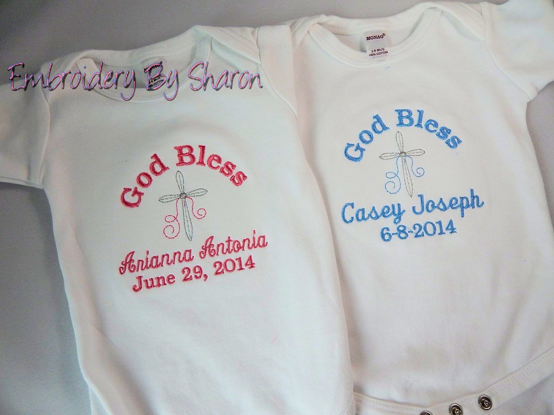 Baptism Bodysuit / Christening Bodysuit to Change Into After Etsy