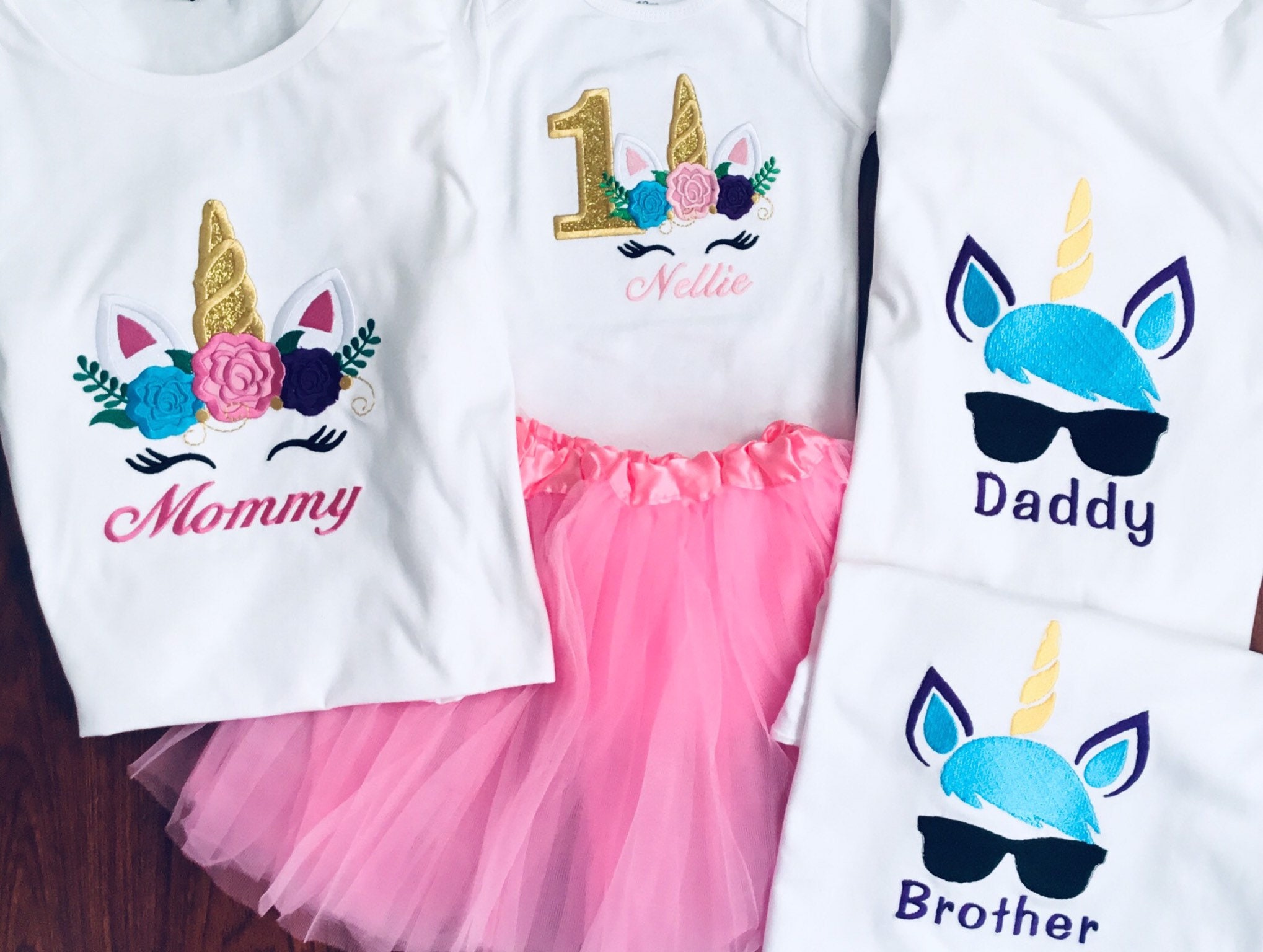 Won Alboroto letal Family Unicorn Birthday camisas para cumpleaños y su familia - Etsy España