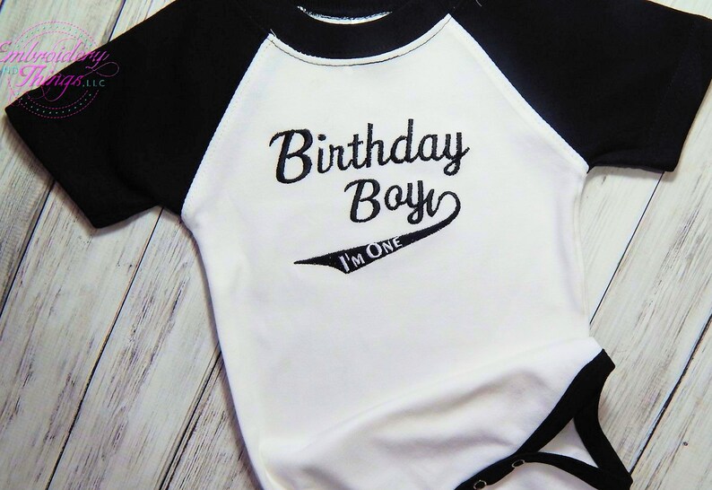 Baby Boys First Birthday Shirt Boys 1st Birthday Jersey Etsy
