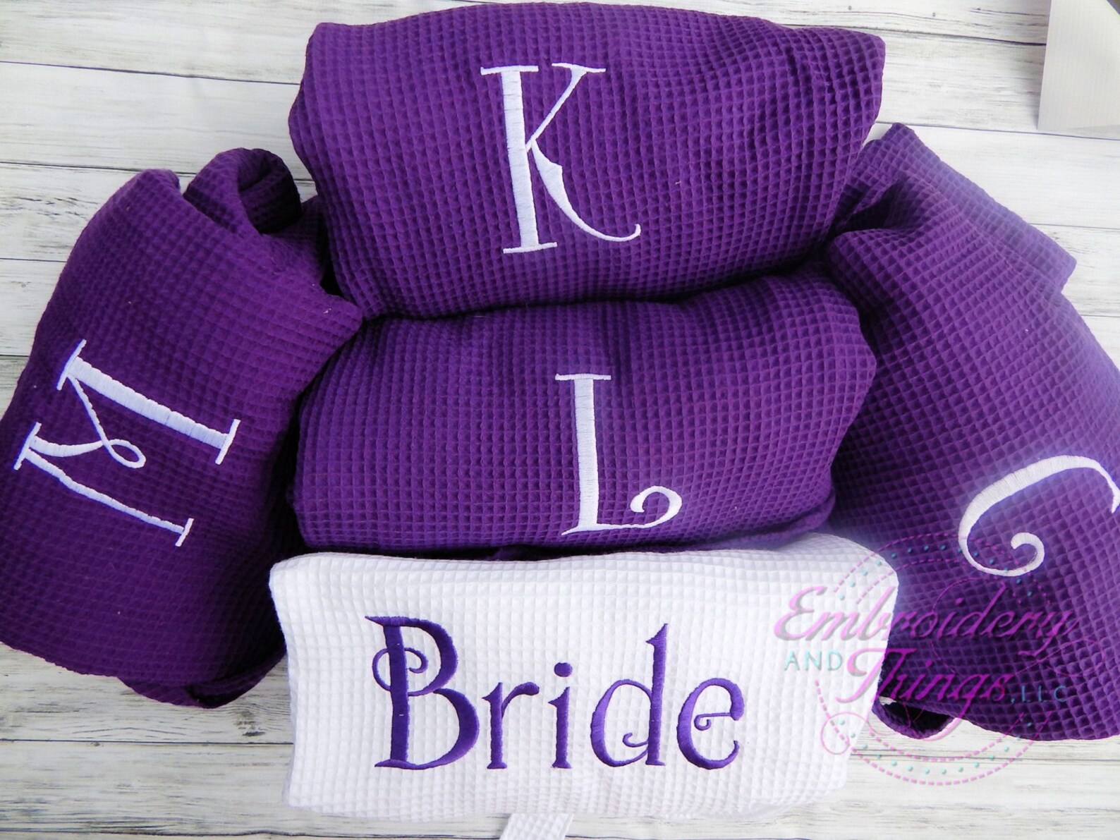 Cotton Waffle Robes Spa Robes Bridal Party Robes Etsy