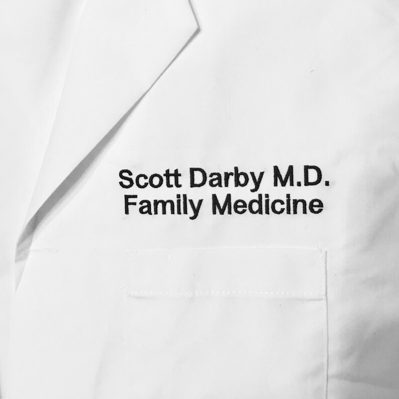 Lab Coats Embroidered Personalized Lab Coats With Name Etsy