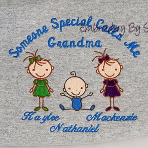 Grandma Sweatshirt personalized with grandkids names, Personalized Sweatshirt for Grandma, Mom's, Aunt, Sisters, name is changable. image 5