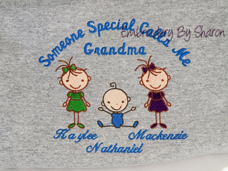 Grandma Sweatshirt personalized with grandkids names, Personalized Sweatshirt for Grandma, Mom's, Aunt, Sisters, name is changable. image 5