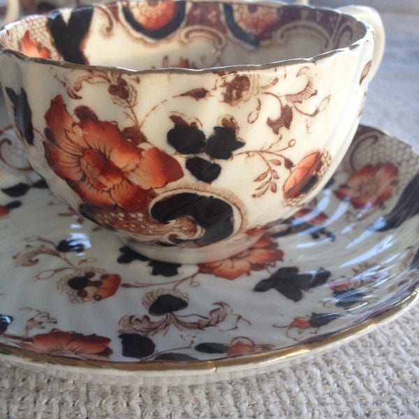 Royal Crown Derby Antique China Tea Cups