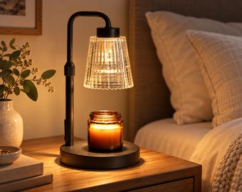Candle Warmer Lamp With Timer, Flameless Candle Heater, Cozy Bedroom, Home Decor
