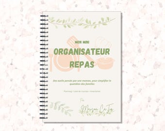 Mon Mini Organisateur Repas / Mini Organisateur Repas / Planner PDF imprimable / Maison CaTia
