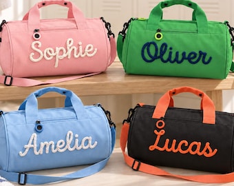 Personalized Duffel Bag,Custom Rope Name Sports Bag,Children’s Dance Gym Bag,Birthday Gift for Boys& Girls,Personalized Dance Bag for Girls