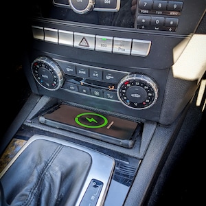 Mercedes C-Class Wireless Charger | OEM Console Upgrade | Fits C-Class Sedan, Wagon & Coupe | W204