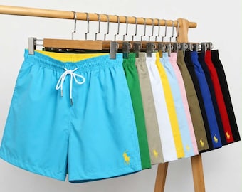 Polo Ralph Lauren Herren-Badehose „Traveler“, schnelltrocknend, mit Mesh-Futter, ideal für Strand und Sommer