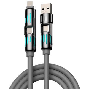 4-in-1 High-Speed Charging & Data Cable, Illuminated