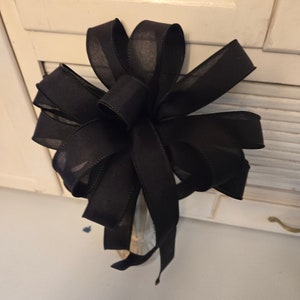 Bow for Wreath or Lantern or Gift or Mailbox or Outdoor Post or as an Attachment Great for Home or Business or on a Mantle or On a Staircase image 4