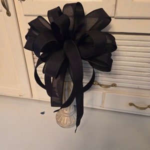 Bow for Wreath or Lantern or Gift or Mailbox or Outdoor Post or as an Attachment Great for Home or Business or on a Mantle or On a Staircase image 10