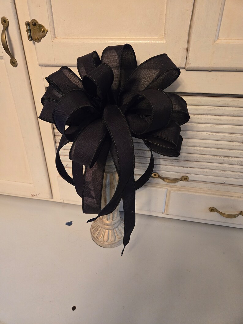 Bow for Wreath or Lantern or Gift or Mailbox or Outdoor Post or as an Attachment Great for Home or Business or on a Mantle or On a Staircase image 10