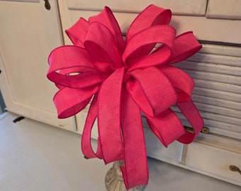 Bow for Wreath or Lantern or Gift or Mailbox or Outdoor Post or as an Attachment Great for Home or Business or on a Mantle or On a Staircase