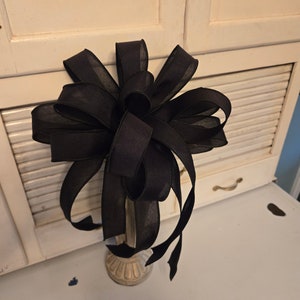 Bow for Wreath or Lantern or Gift or Mailbox or Outdoor Post or as an Attachment Great for Home or Business or on a Mantle or On a Staircase image 7