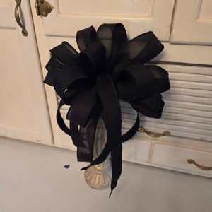 Bow for Wreath or Lantern or Gift or Mailbox or Outdoor Post or as an Attachment Great for Home or Business or on a Mantle or On a Staircase image 3