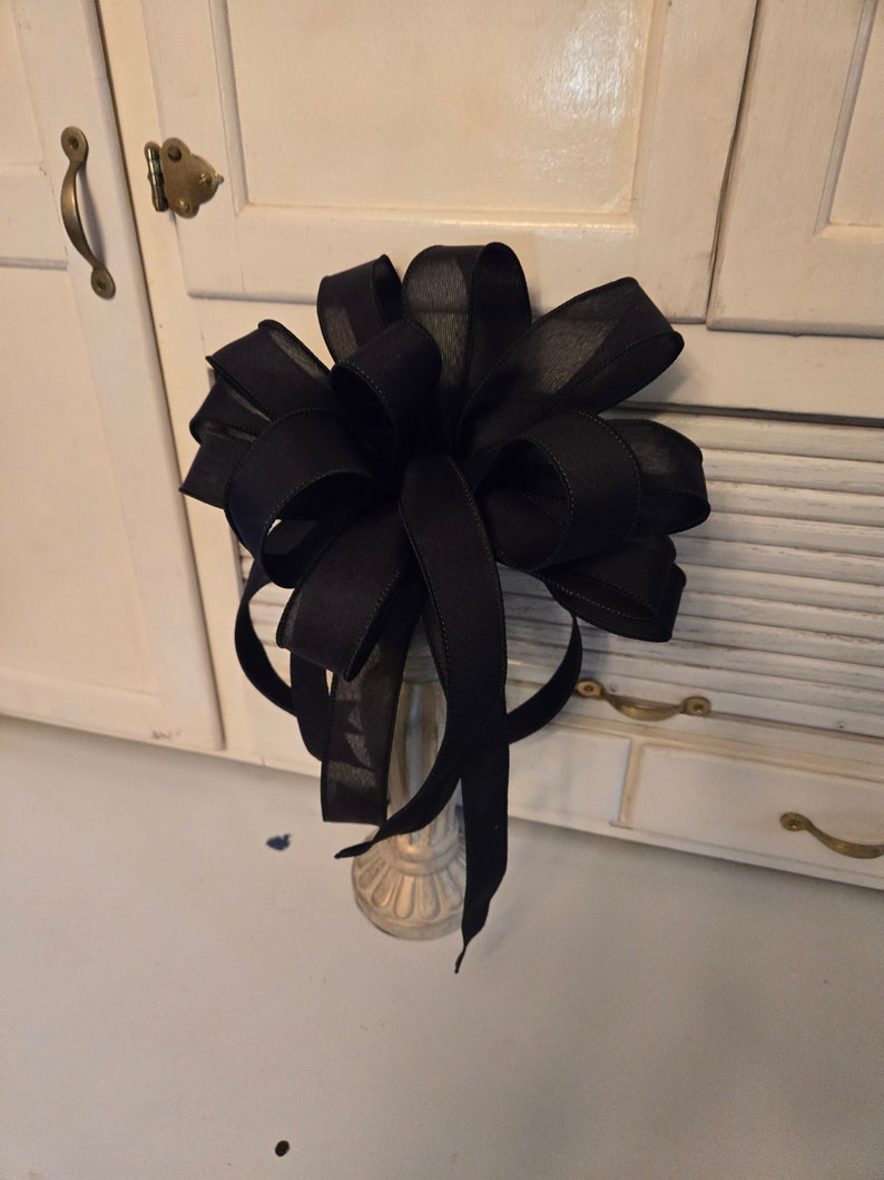 Bow for Wreath or Lantern or Gift or Mailbox or Outdoor Post or as an Attachment Great for Home or Business or on a Mantle or On a Staircase image 3