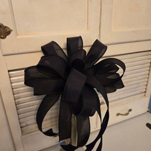 Bow for Wreath or Lantern or Gift or Mailbox or Outdoor Post or as an Attachment Great for Home or Business or on a Mantle or On a Staircase image 2