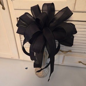 Bow for Wreath or Lantern or Gift or Mailbox or Outdoor Post or as an Attachment Great for Home or Business or on a Mantle or On a Staircase image 9