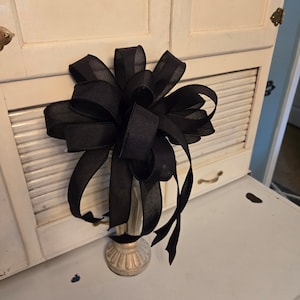 Bow for Wreath or Lantern or Gift or Mailbox or Outdoor Post or as an Attachment Great for Home or Business or on a Mantle or On a Staircase image 1