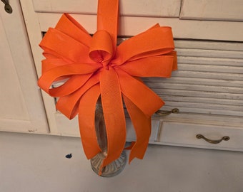 Bow for Wreath or Lantern or Gift or Mailbox or Outdoor Post or as an Attachment Great for Home or Business or on a Mantle or On a Staircase