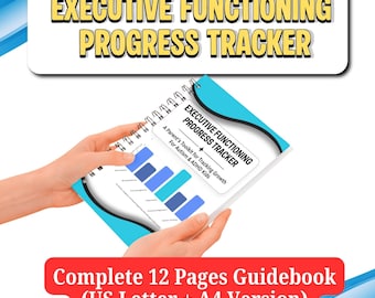 Executive Functioning Tracker, ADHD Autism Daily Routine Checklist (Digital Download)