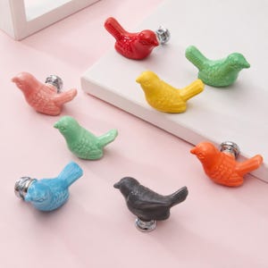 Handmade Style Ceramic Bird Knob – Cabinet & Dresser Hardware