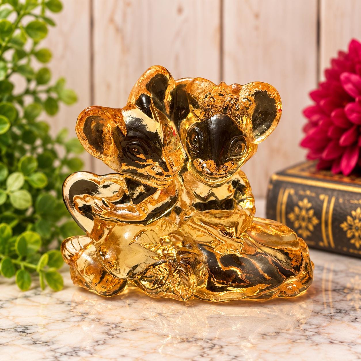 Mickey Mouseガラス製置物 Mickey Mouse Glass Figurine - Etsy