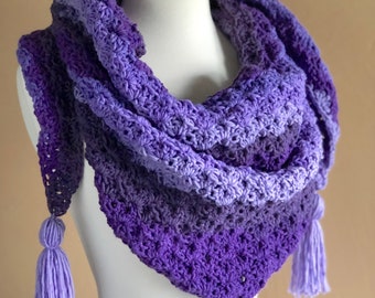 Crochet Pattern // The Thistle Shawl Pattern