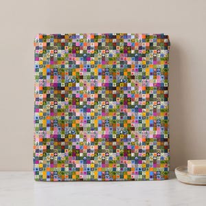 Theme-appropriate hand towel displaying the exact pattern at a realistic repeated scale.