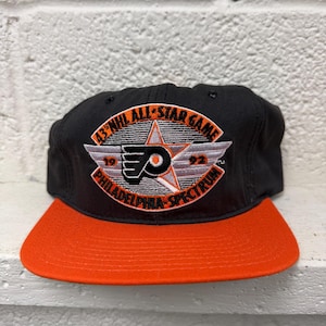 Gorra Starter Spectrum Snapback vintage de los 90, 43.º Juego de Estrellas de la NHL de 1992, Philadelphia Flyers. Hecha en EE. UU.