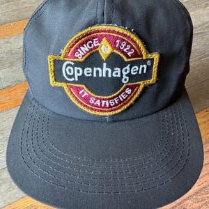 copenhagen tobacco merchandise Vintage Snuff United States DENIM Co. Adjustable Hat USA Copenhagen Pouches 0.82 oz., 5