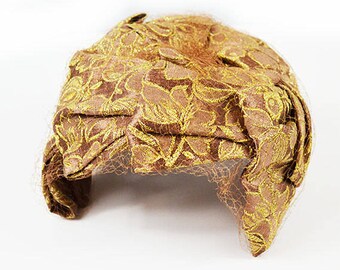 vintage fascinator hat with netting