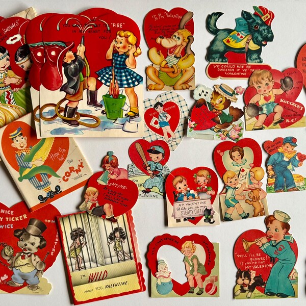 Vintage Valentine Cards - Etsy