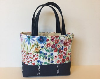 Handmade Christian Scripture Tote Bag / LDS Scripture Bag / Bible Tote / IPAD & Kindle Church Bag / Baptism Gift for Girls and Women